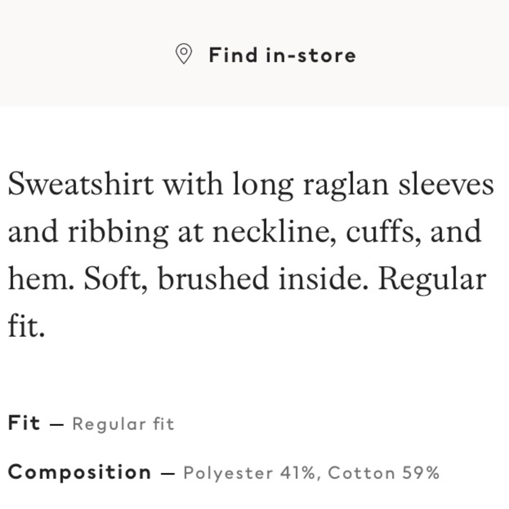 H&M MENS SWEATSHIRT IN GREY - Picture 6 of 7